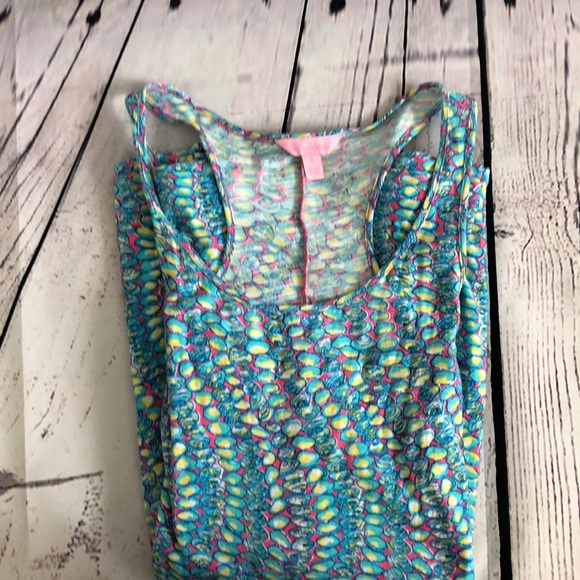 Lilly Pulitzer rare pattern calm shell maxi sz S - Picture 7 of 7